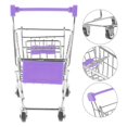thumbnail image 2 of Mini Shopping Cart Supermarket Handcart Tiny Shopping Grocery Cart Mini Supermarket Storage Handcart, 2 of 3
