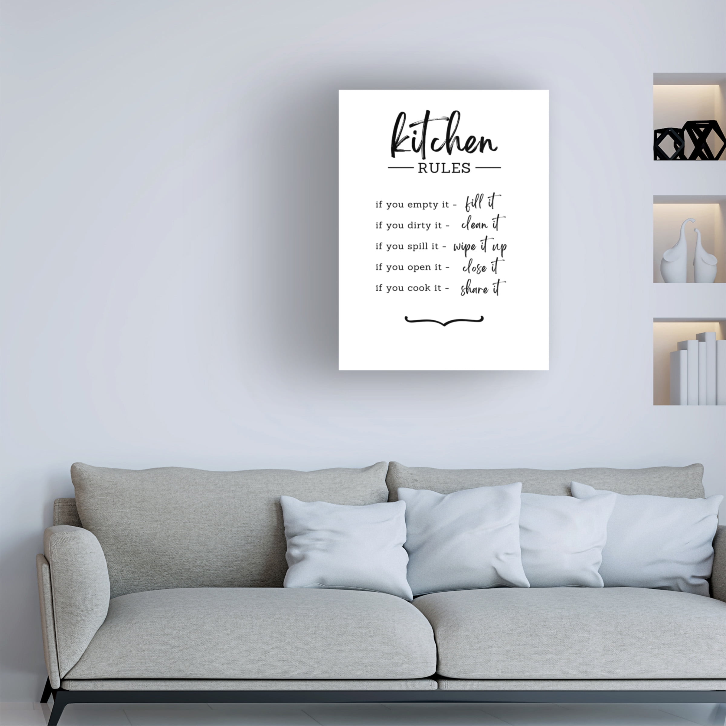Kristina N. 'Kitchen Rules' Canvas Art