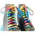 thumbnail image 2 of Advancent 2 pares de cordones planos anchos de encaje arcoíris para patines de ruedas, patines de hockey, botas y zapatos regulares Pescar, 2 of 6