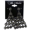 thumbnail image 2 of Mi Amore Drop-Dangle-Earrings Black, 2 of 2