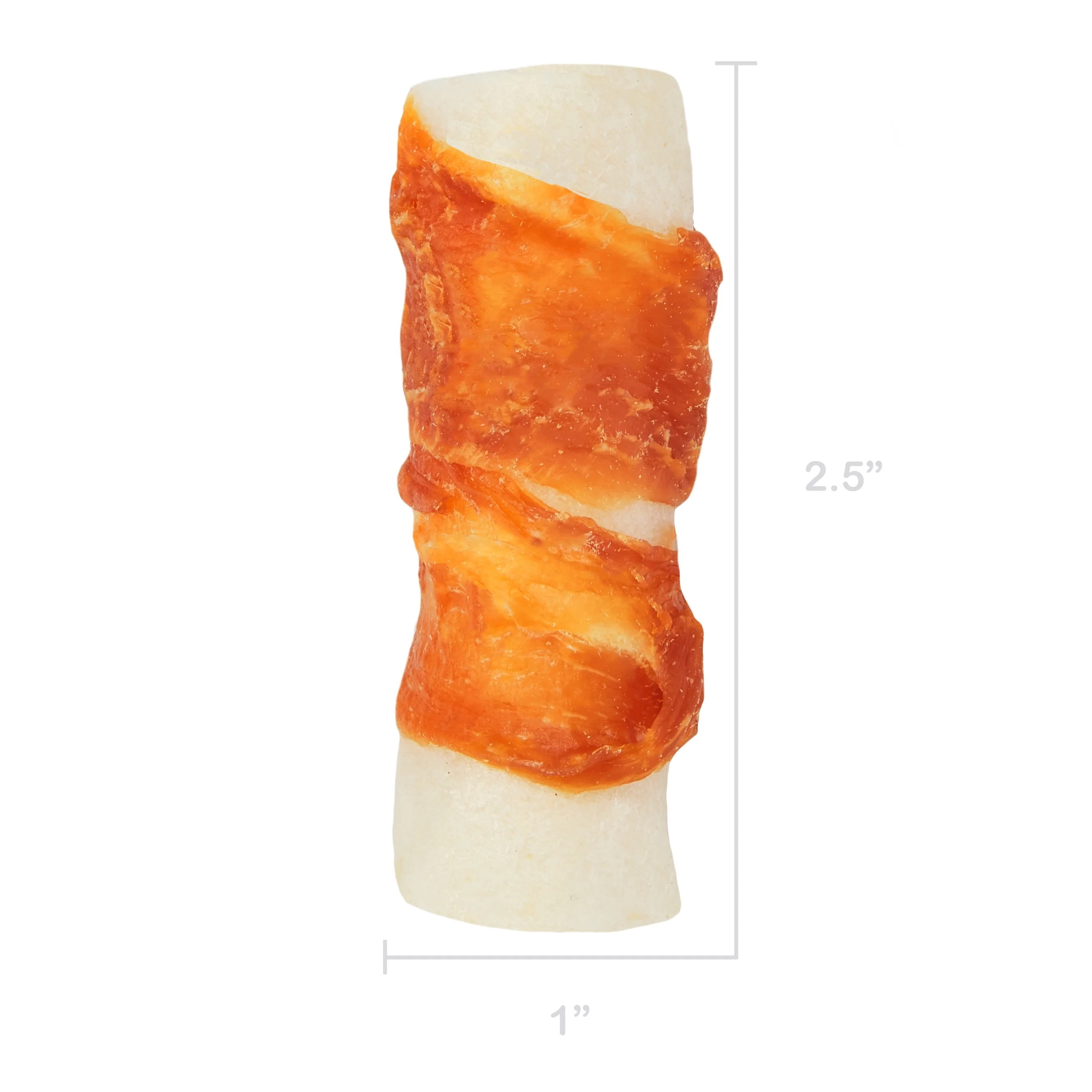 Ol' Roy Rawhide 2.5-inch Rolls with Chicken, Natural Beef hide & Real Chicken, 6.98 oz, 12 Count