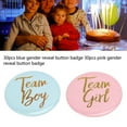 thumbnail image 3 of 3packs Gender Reveal Button Pin for Baby Shower Party ,Metal Material Blue Pink English Pattern Attractive Decorative Party Gender Reveal Badge, 3 of 9