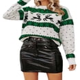 thumbnail image 4 of Women Christmas Knit Sweater Elk Pattern Long Sleeve Pullovers, 4 of 6