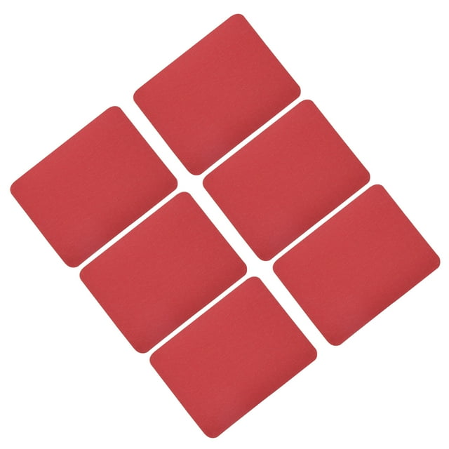 Uxcell 6 Pcs Pièces Thermocollantes Patchs de Réparation en Tissu pour Vêtements Rouge