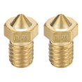 thumbnail image 1 of Boquilla de impresora 3D de 0.25mm, adecuada para cabezal extrusor V6, para filamento de 1.75mm, latón, 2 piezas, 1 of 4