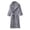 Grey, variant on Soft Bathrobe For And Long Kimono Robe With Hood Absorbent Cloth Sleepwear Loungewear For Spa And Home Comfort
