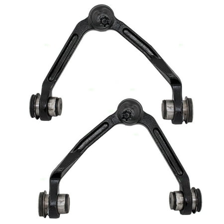 Set Front Upper Control Arms w/ Bushing & Ball Joint Replacement for Ford F150 F250 Pickup Expedition Lincoln Navigator 5L3Z3085C (Best Ball Joints For Ford F250)