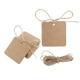  SallyFashion 160PCS Round Brown Gift Tags with String, Circle  Kraft Tags for Clothing, Price, Gift, Cupcake Tags : Health & Household