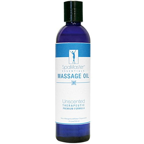 Master massage superior grade massage oil, unscented and water