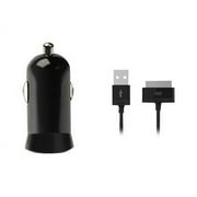 Micro-Size USB Car Charger with iPad/iPod/iPhone Cable