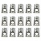 thumbnail image 1 of 100pcs T Tuerca de ranura Roll-in Tuerca cargada de acero de carbono para perfil de aluminio, 1 of 5