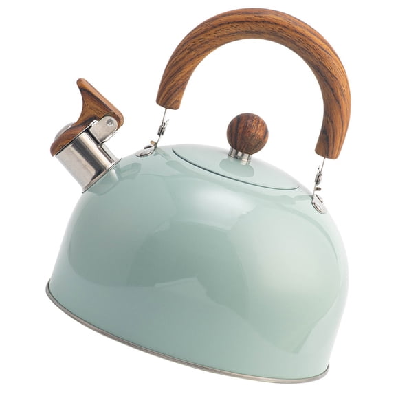 Luxshiny Stovetop Kettle Whistling Tea Kettle Olive Green Heat Resistance for Restaurants 1Pack