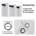 thumbnail image 5 of DWCN Blackout curtains for Bedroom with Tiebacks - Room Darkening Privacy Grommet Top Window Curtains for Living Room, 42 x 72 inch Long, Greyish White, Set of 2 Panels, 5 of 7