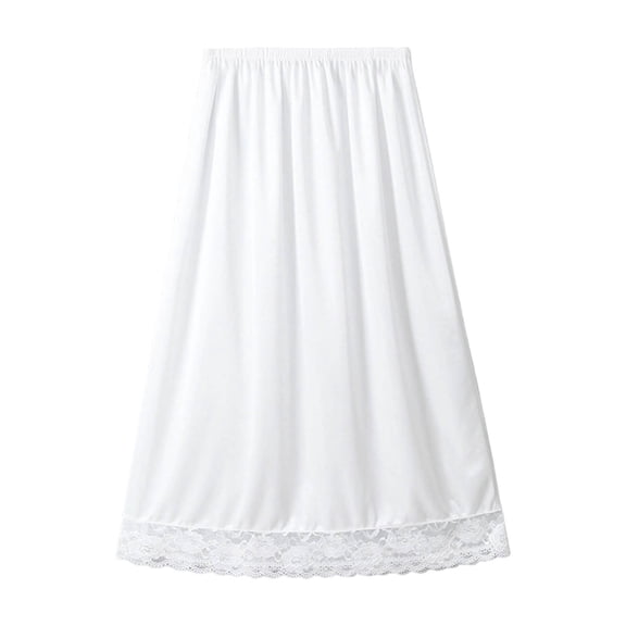 Iyufng Women's UnderSkirt Summer Elastic Waist Sheer Proof Slip Mini Skirt