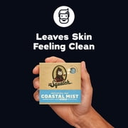 Dr. Squatch Men's Soap, Natural Bar Soap for Men, Coastal Mist, 5 oz