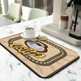thumbnail image 2 of Coffee Mat, Coffee Mug Vintage Design Coffee Bar Mat for Coffee Station Accessories and Organizer, Absorbent Dish Drying for Kitchen Counter, Coffee Bar Decor Coffee Machine Mat 19.5x12in, 2 of 7