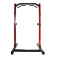 thumbnail image 3 of FlexWave Full Power Rack, Red & Black, 3x3 Steel, Four-Post Design for Home & Commercial Gym Use, 3 of 9
