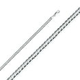 thumbnail image 1 of Dimaya Fine Jewelry 14K White Gold 4.8-mm Regular Concave Cuban Chain, 1 of 3