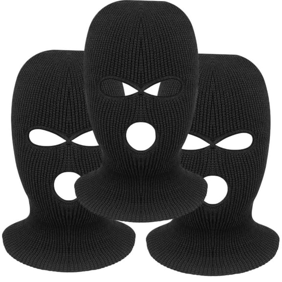 3 Pack Balaclava Winter Knitted Mask Outdoor Sports Full Face Cover Ski Mask Warm Knit Balaclava