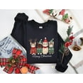 thumbnail image 2 of Meowy Christmas Cat Sweatshirt | Cute Holiday Kitty Sweater Pullover, 2 of 7