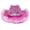 Pink, variant on LED Light Rhinestone Crown Cowboy Hat for Women Men New Year Party Cowboy Hat Shinning Western Felt Hat Unisex