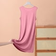 thumbnail image 4 of Dealovy Nightgown for Women Sleeveless Sleep Shirts Crew Neck Nightshirt Soft Comfy Solid Color Sleepwear Loungewear, 4 of 4