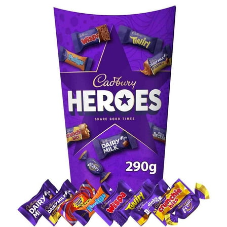 Cadbury Heroes Chocolate Carton 290g (Pack of 6)