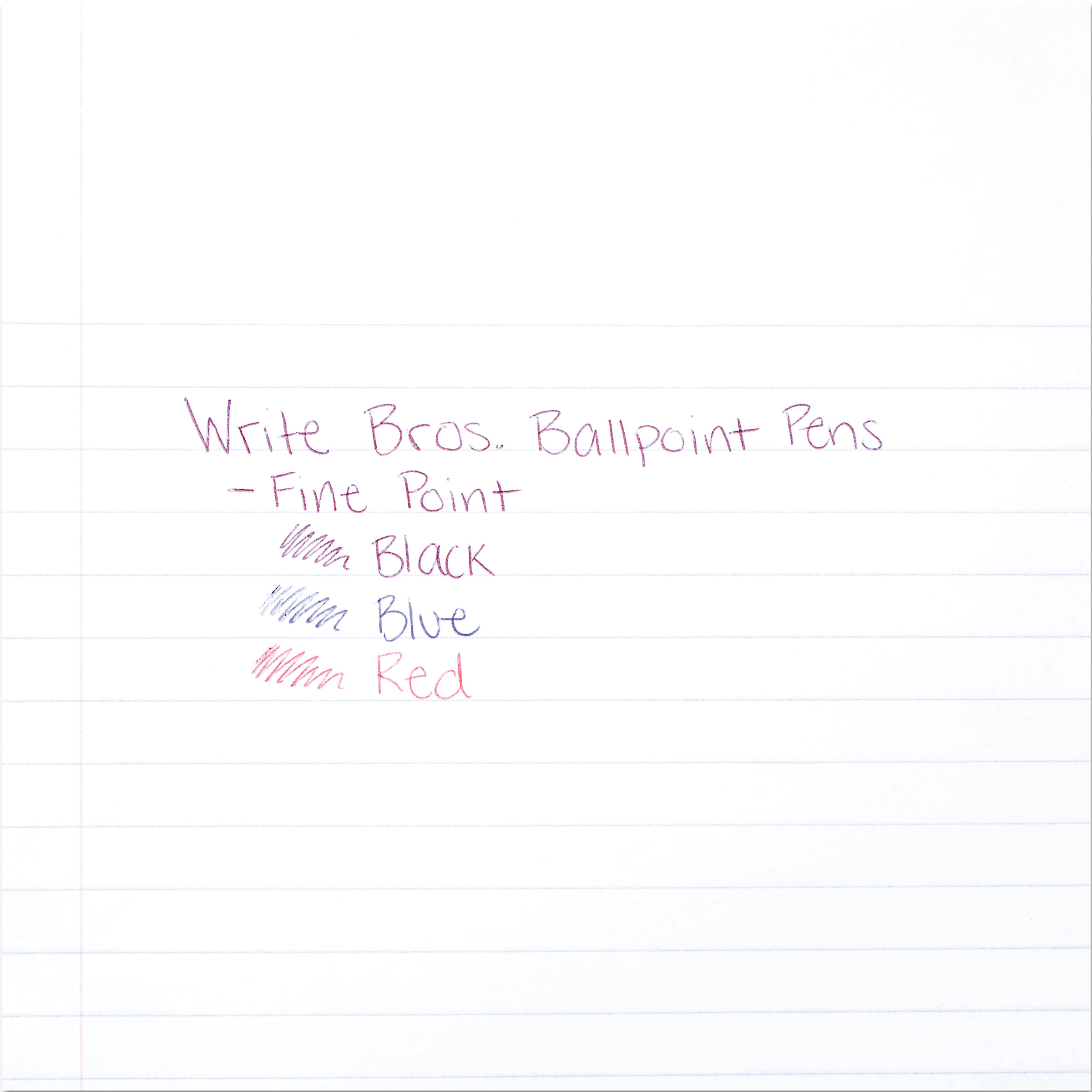 Paper Mate Write Bros Stick Ballpoint Pen, Red Ink, 0.8mm, Dozen - image 3 of 11