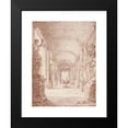 thumbnail image 2 of Hubert Robert 19x24 Black Modern Framed Museum Art Print Titled - A Draftsman in the Capitoline Gallery (1765), 2 of 5