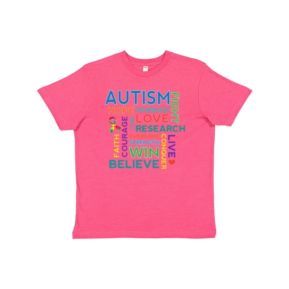 Inktastic Autism Support slogan Youth T-Shirt