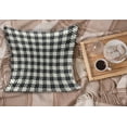 thumbnail image 2 of Checkered Fluffy Throw Pillow Cushion Cover, Diagonal Stripes Squares Monochrome Sketchy Geometric Grid Revival Tile, Decorative Square Pillow Case, 20" x 20", White Charcoal Grey, by Ambesonne, 2 of 5
