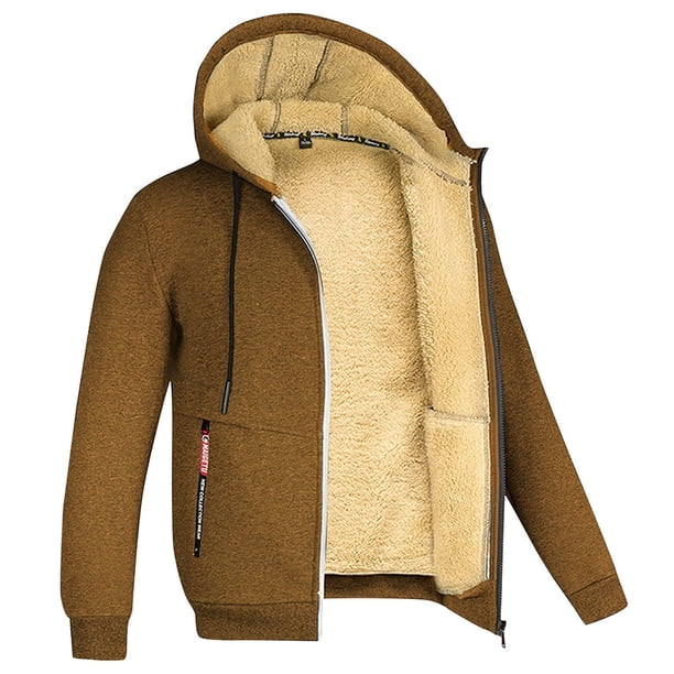 Chaqueta vaquera Sentuca para mujer, abrigo de moda con capucha, cremallera, manga larga, forro polar, abrigos cálidos de invierno
