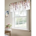 thumbnail image 6 of Fall Autumn Leaf Valances for Windows, Rod Pocket Kitchen Valance Curtains - Soft & Washable Small Window Treatment for Living Room,&nbsp;Bathroom, Fruit Pulp Thanksgiving, 54x18inch, 6 of 9