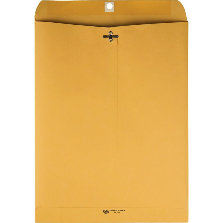 Kraft Clasp Envelope, #97, Square Flap, Clasp/Gummed Closure, 10 x 13, Brown Kraft, 250/Carton Kraft Clasp Envelope, #97, Square Flap, Clasp/Gummed Closure, 10 x 13, Brown Kraft, 250/Carton