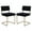 Black, variant on Tcbosik Dining Chairs Set of 2, Upholstered Kitchen Chair with Metal Legs, Armless Accent Chair for Home, Apartment, Restaurant, Black
