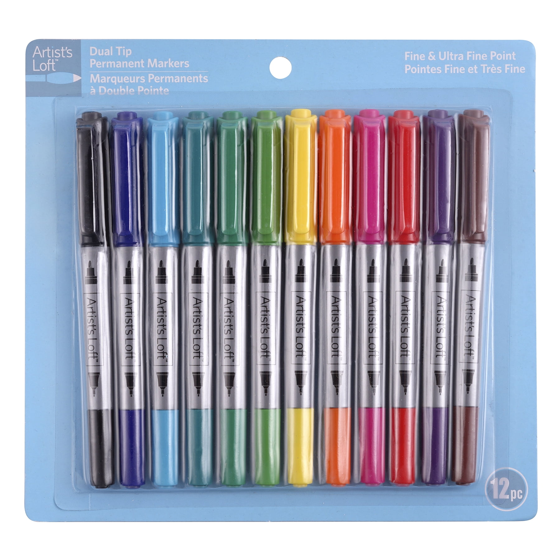 Dual Tip Permanent Markers - 12ct. by Artist's Loft