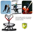 thumbnail image 3 of Cinturón de Arnés de Escalada de Seguridad, Cinturón de Seguridad de Arnés de Escalada de Trabajo Aéreo Equipogue de Rescate Ajustable, Protección contra Caídas de Seguridad, 3 of 7