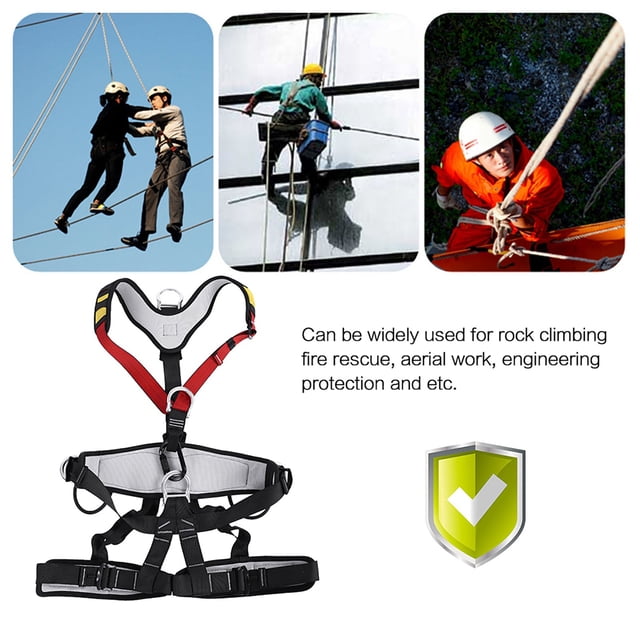 Cinturón De Arnés De Escalada De Seguridad, Cinturón De Seguridad De Arnés De Escalada De Trabajo Aéreo Equipo De Rescate Ajustable, Protección Contra Caídas De Seguridad De
