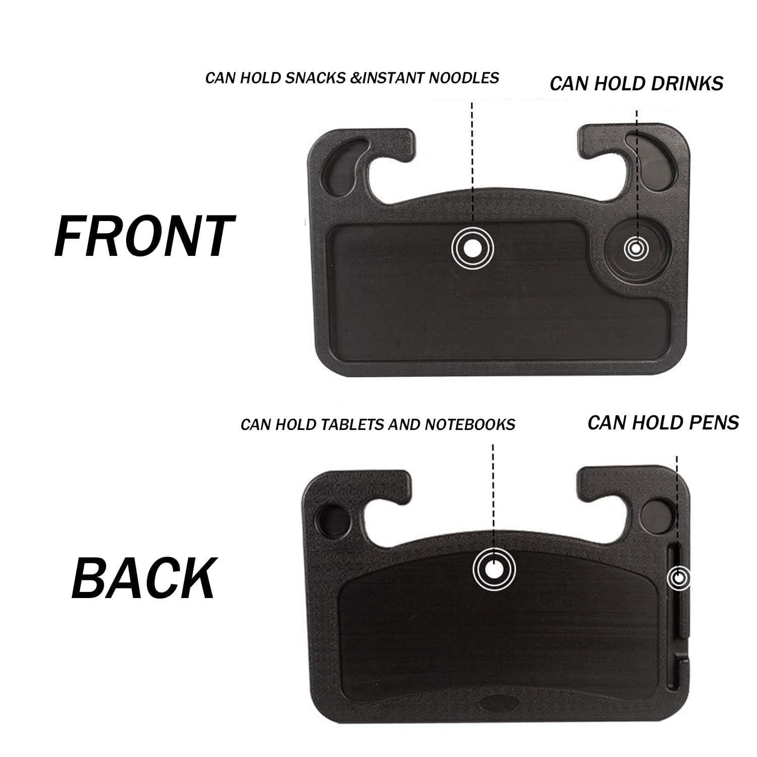 Turbo Track Tray, Turbotrack Tray, 2 in 1 Car Steering Wheel Tray,  Portable Travel Car Seat Tray, Food Tray for Car, Car Trays for Eating, Work