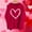 a06_Red, variant on Elvqul Womens Sweatshirts Plus Size Pullover Hoodies Shirts Holiday Valentines Oversized Graphic Sweatshirts for Women Loose