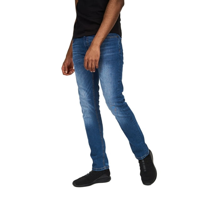 Crosshatch Jeans Extensibles Ajustés pour Hommes