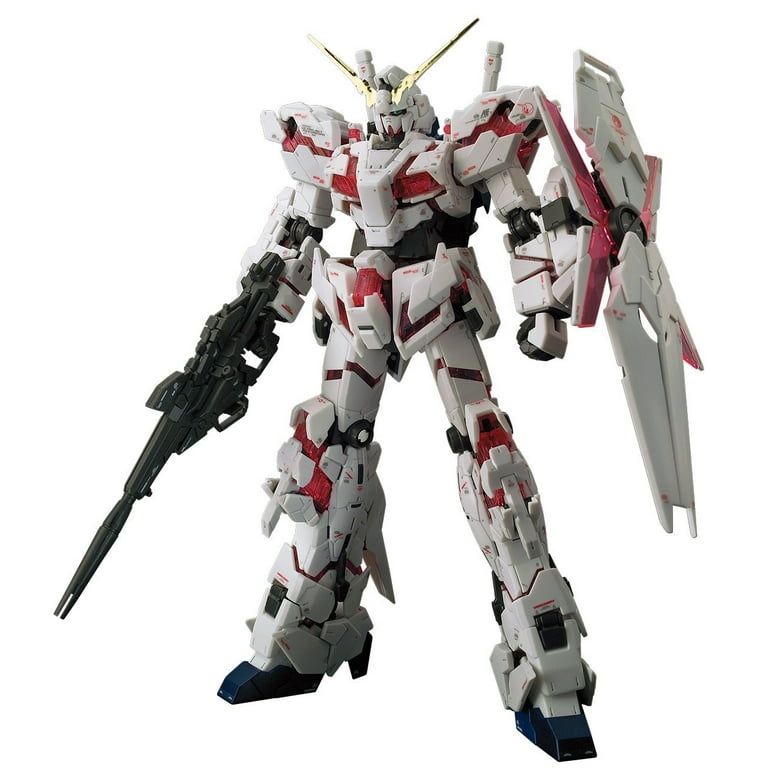 Bandai 1/144 Scale Unicorn Gundam RG Model Kit, No Glue Required