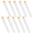 thumbnail image 3 of 10Pcs Glass Test Tubes Transparent with Wooden Corks, 3 of 4