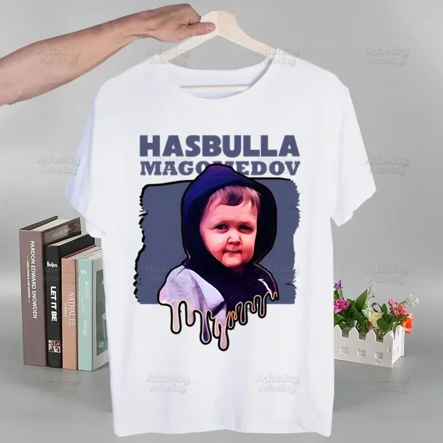 Camiseta de lucha Hasbulla impresionante para hombres cuello redondo manga corta Regular alta calidad Hip-Hop