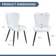 thumbnail image 3 of The Minimalist Ergonomic Dining Chair Comes In A Pack of 4, With A Comfortable Design Of Extended And Curved Seat Cushions, Unlocking A Comfortable And Minimalist New Sitting Posture., 3 of 23
