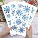 thumbnail image 4 of 4 láminas de calcomanías navideñas de copos de nieve azules para decoración de muebles (11,8 x 5,9 pulgadas)., 4 of 9