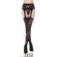 thumbnail image 1 of ITFABS Women Sheer Stocking, Fashionable Patterns Hollow Crotch High Waist Stockings, 1 of 1