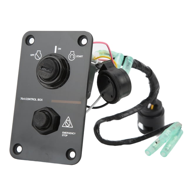 Conjunto de panel de interruptores de llave de un solo motor, conjunto de panel de interruptores de llave de encendido de motor fuera de borda 704‑82570‑08‑00 Reemplazo para motores de 2/4 tiempos