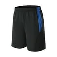thumbnail image 2 of FRSASU Men's Athletic Running Soccer Shorts Lightweight Mesh Basketball Active Gym Shorts with Pockets Blue, 2 of 8