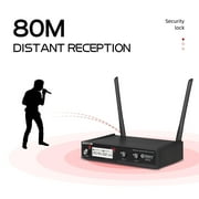 Wireless Microphone System D Debra Audio VM302 with Handheld Mic Have XLR Interface, 260 ft Range, for Home Karaoke Wedding Conference Speech